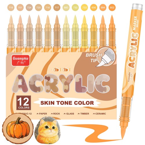 Pennarelli acrilici set 12 - acrilici,