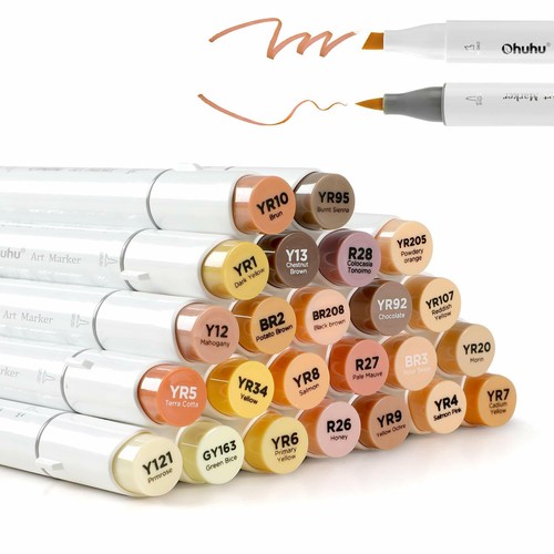 Ohuhu marker set pelle - marker,